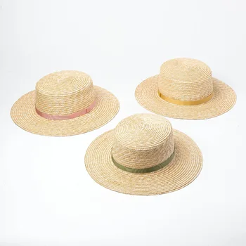 01901-HH7275 letnia naturalna słomkowy papier czerpany plażowy wypoczynek damskie filcu kapelusz czapka MĘSKA damska PANAMA