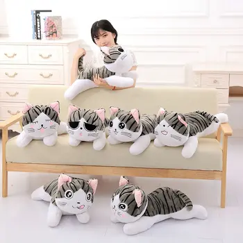 duży rozmiar nowy 40 cm pluszowy kot Kilku wyrażeń kochanie Poduszka poduszka dobrej jakości, miękkie, Kojące lalka świąteczny prezent dla dziecka